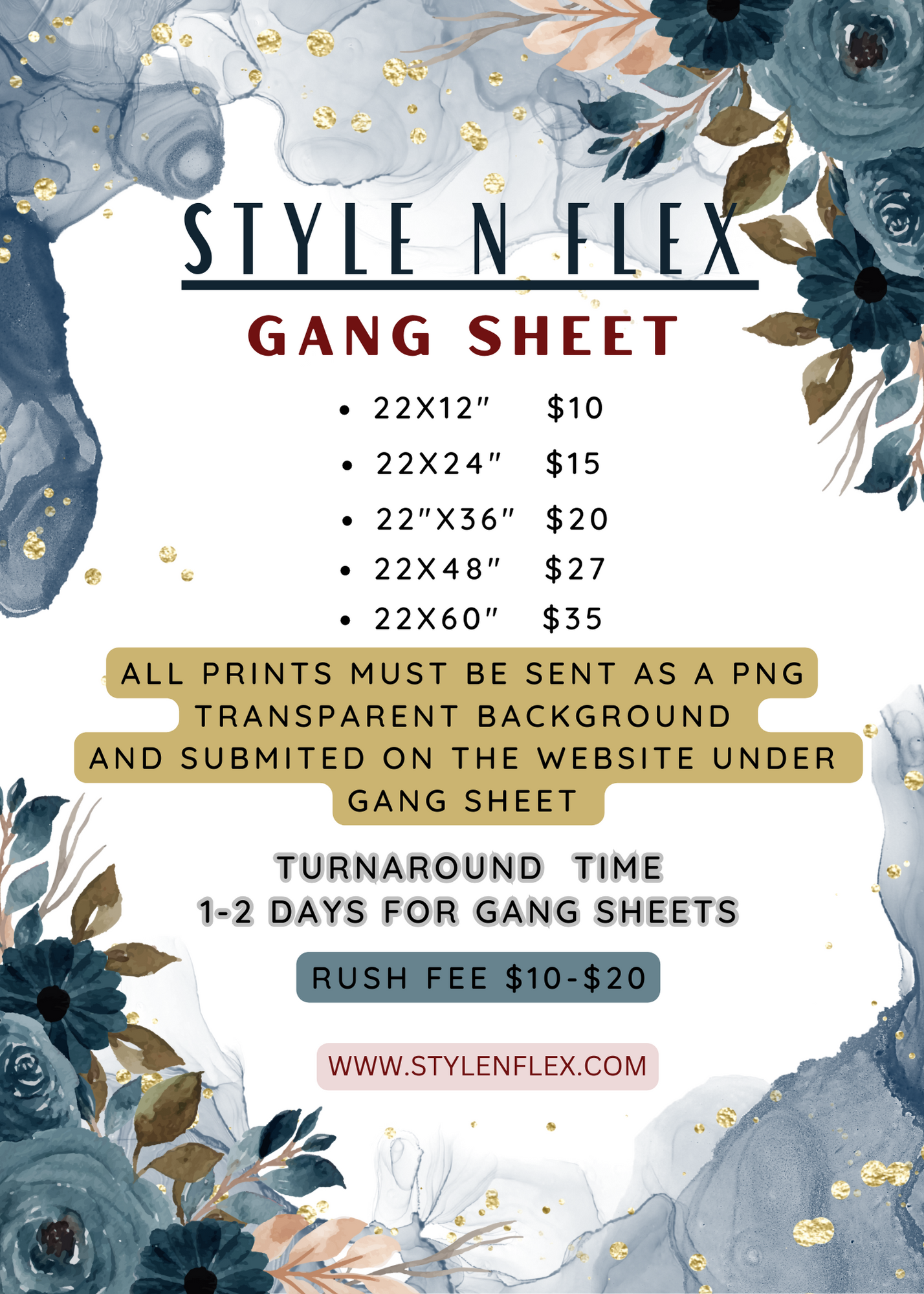 Gang Sheet